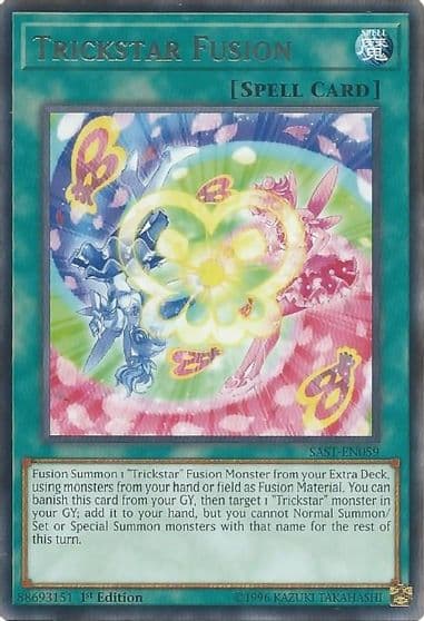 Trickstar Fusion Savage Strike Yu-Gi-Oh! card