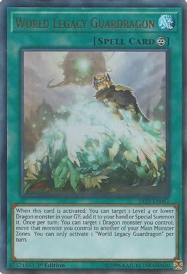 World Legacy Guardragon Savage Strike Yu-Gi-Oh! card