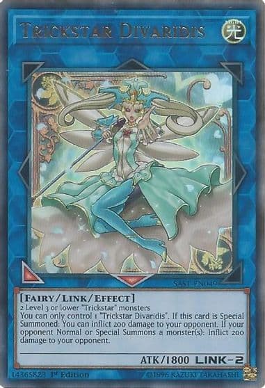 Trickstar Divaridis Savage Strike Yu-Gi-Oh! card