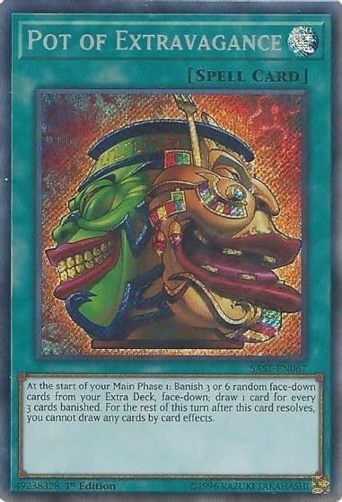Pot of Extravagance Savage Strike Yu-Gi-Oh! card