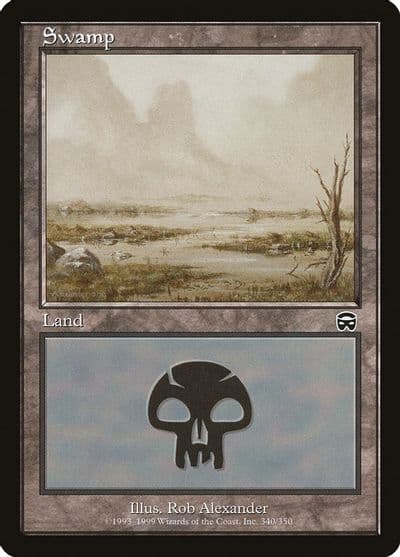 Swamp 340 Mercadian Masques Magic card