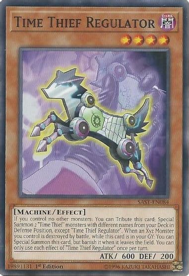 Time Thief Regulator Savage Strike Yu-Gi-Oh! card