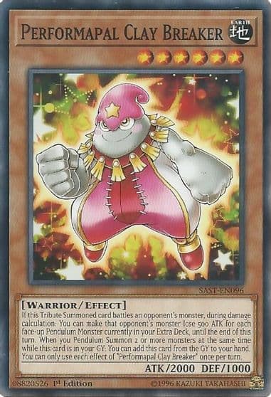 Performapal Clay Breaker Savage Strike Yu-Gi-Oh! card