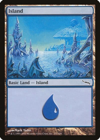 Island 291 Mirrodin Magic card