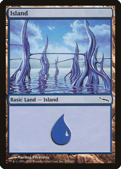 Island 293 Mirrodin Magic card
