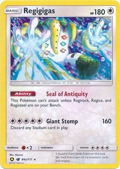 Regigigas - 84a/111 Alternate Art Promos Pokemon card
