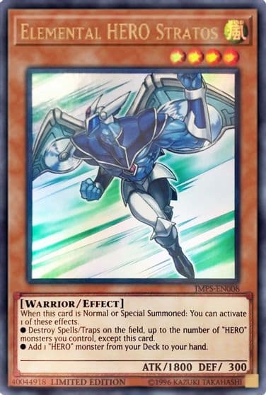 Elemental HERO Stratos Ultra Rare Shonen Jump Magazine Promos Yu-Gi-Oh! card