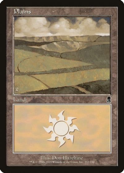 Plains 332 Odyssey Magic card