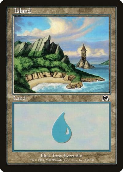 Island 335 Onslaught Magic card