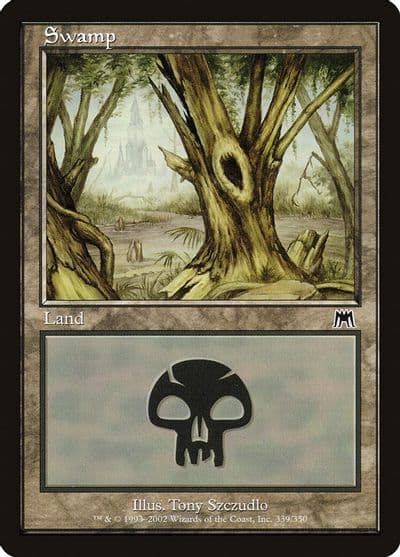 Swamp 339 Onslaught Magic card