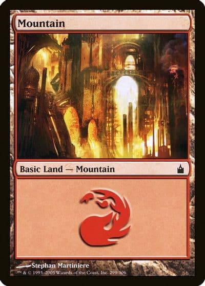 Mountain 299 Ravnica: City of Guilds Magic card