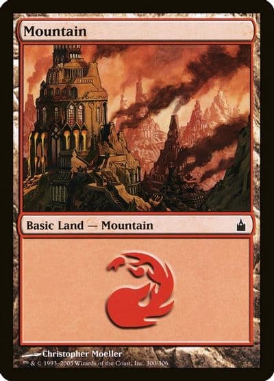 Mountain 300 Ravnica: City of Guilds Magic card