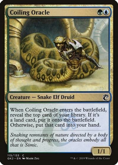Coiling Oracle Ravnica Allegiance: Guild Kits Magic card