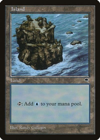 Island Rocky Path Tempest Magic card