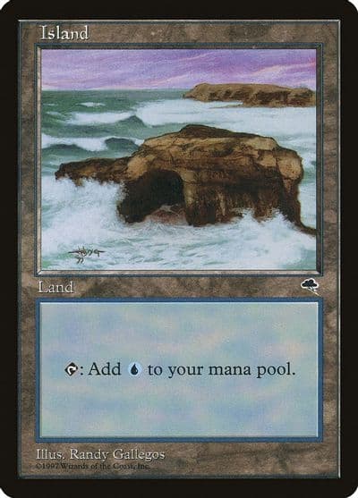 Island Crashing Waves Tempest Magic card