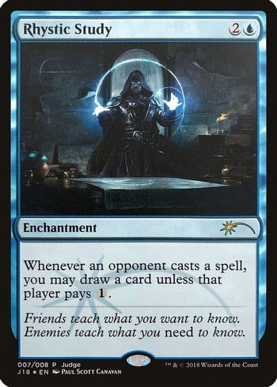 Rhystic Study Judge Promos Magic card