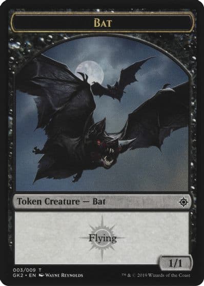 Bat Spirit 010 Double Sided Token Ravnica Allegiance: Guild Kits Magic card