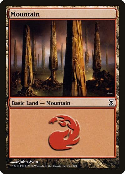 Mountain 294 Time Spiral Magic card