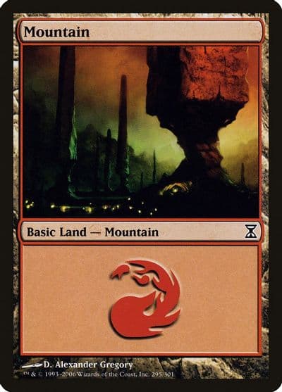 Mountain 295 Time Spiral Magic card