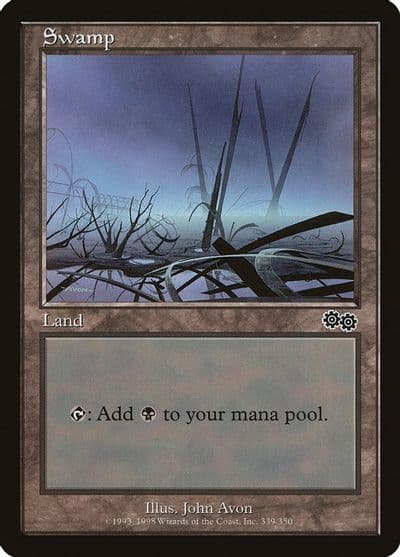 Swamp 339 Urza's Saga Magic card
