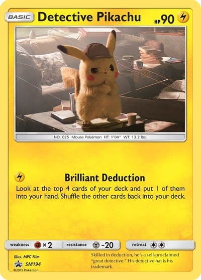 Detective Pikachu - SM194 SM Promos Pokemon card
