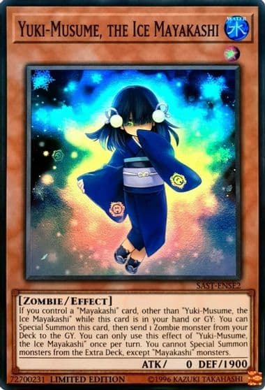 Yuki Musume the Ice Mayakashi Savage Strike Yu-Gi-Oh! card
