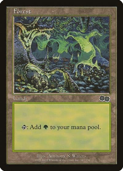 Forest 347 Urza's Saga Magic card