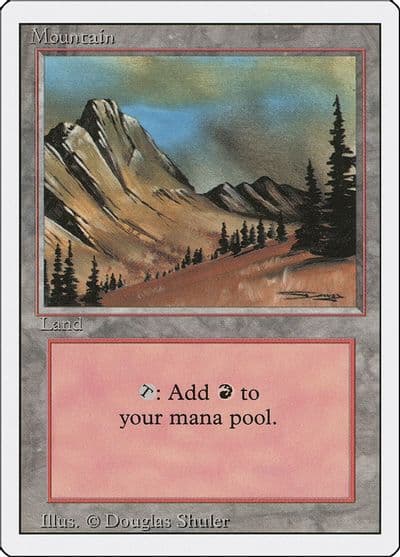 Mountain C Revised Edition Magic card