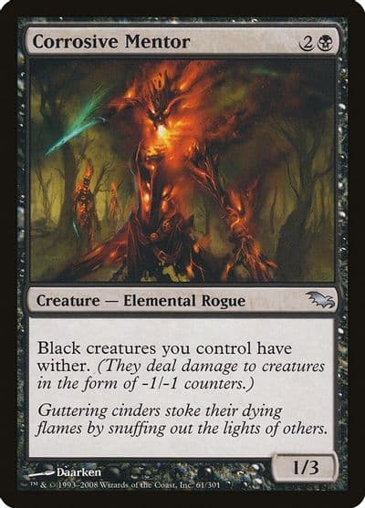 Corrosive Mentor Shadowmoor Magic card
