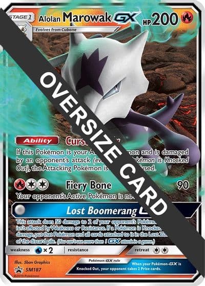 Alolan Marowak GX - SM187 Jumbo Cards Pokemon card