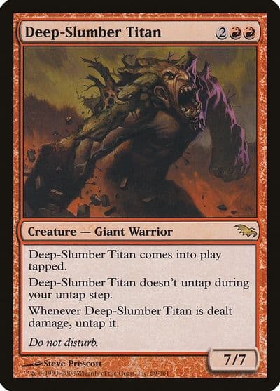 Deep Slumber Titan Shadowmoor Magic card