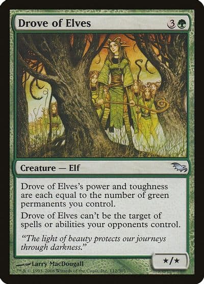 Drove of Elves Shadowmoor Magic card