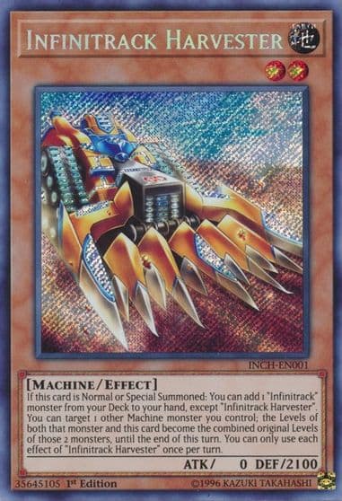 Infinitrack Harvester The Infinity Chasers Yu-Gi-Oh! card