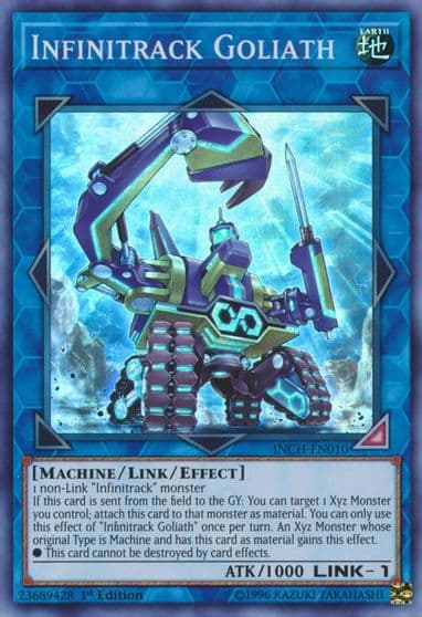 Infinitrack Goliath The Infinity Chasers Yu-Gi-Oh! card