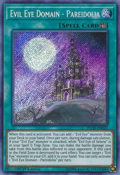 Evil Eye Domain Pareidolia The Infinity Chasers Yu-Gi-Oh! card
