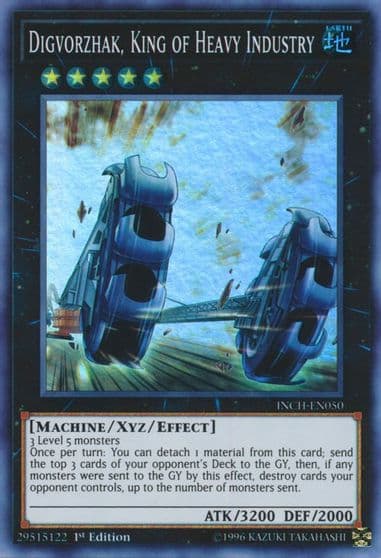 Digvorzhak King of Heavy Industry The Infinity Chasers Yu-Gi-Oh! card