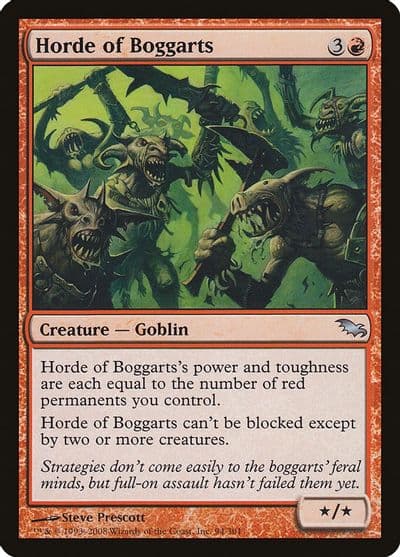 Horde of Boggarts Shadowmoor Magic card