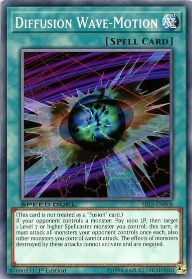 Diffusion Wave Motion Speed Duel: Arena of Lost Souls Yu-Gi-Oh! card