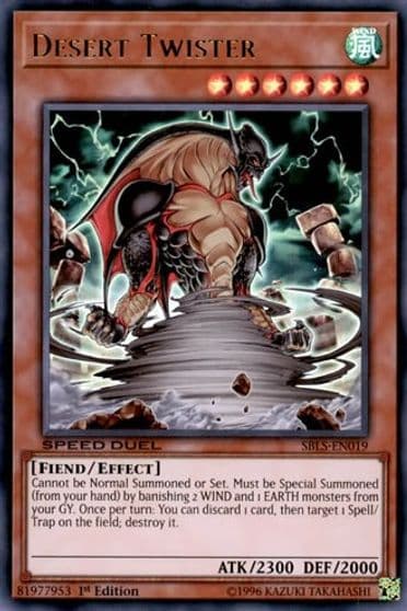 Desert Twister Speed Duel: Arena of Lost Souls Yu-Gi-Oh! card
