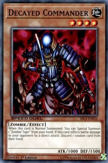 Decayed Commander Speed Duel: Arena of Lost Souls Yu-Gi-Oh! card