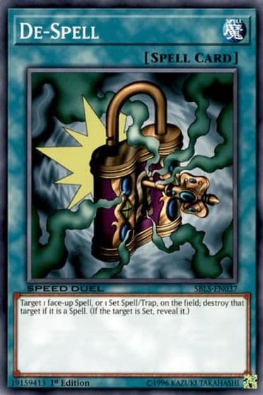 De Spell Speed Duel: Arena of Lost Souls Yu-Gi-Oh! card