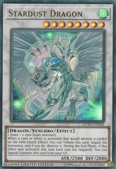 Stardust Dragon Duel Power Yu-Gi-Oh! card