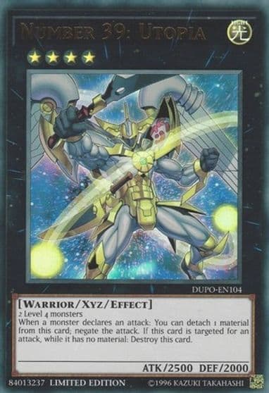 Number 39 Utopia Duel Power Yu-Gi-Oh! card