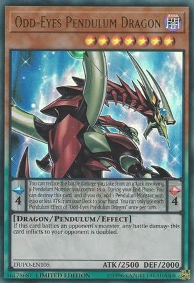 Odd Eyes Pendulum Dragon Duel Power Yu-Gi-Oh! card