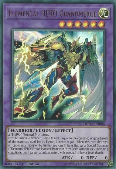 Elemental HERO Grandmerge Duel Power Yu-Gi-Oh! card