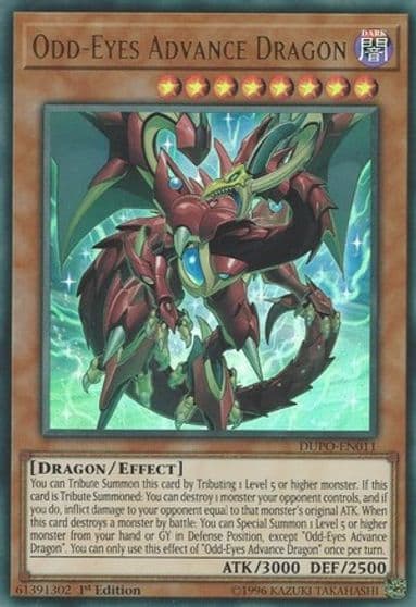 Odd Eyes Advance Dragon Duel Power Yu-Gi-Oh! card