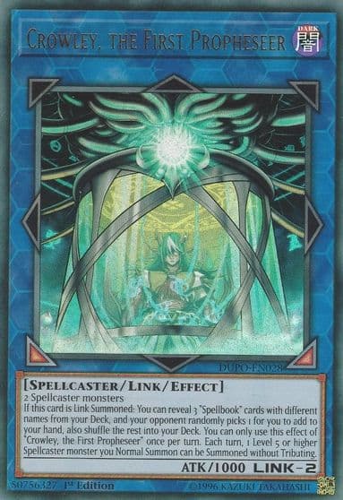 Crowley the First Propheseer Duel Power Yu-Gi-Oh! card