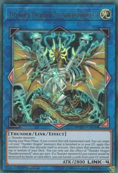 Thunder Dragon Thunderstormech Duel Power Yu-Gi-Oh! card