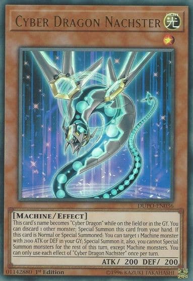 Cyber Dragon Nachster Duel Power Yu-Gi-Oh! card