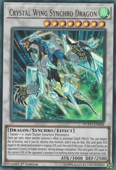 Crystal Wing Synchro Dragon Duel Power Yu-Gi-Oh! card